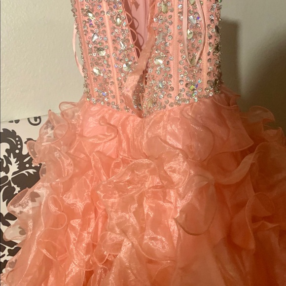 Pink hand beaded ,hand made,beautiful ball gown. - Picture 6 of 8